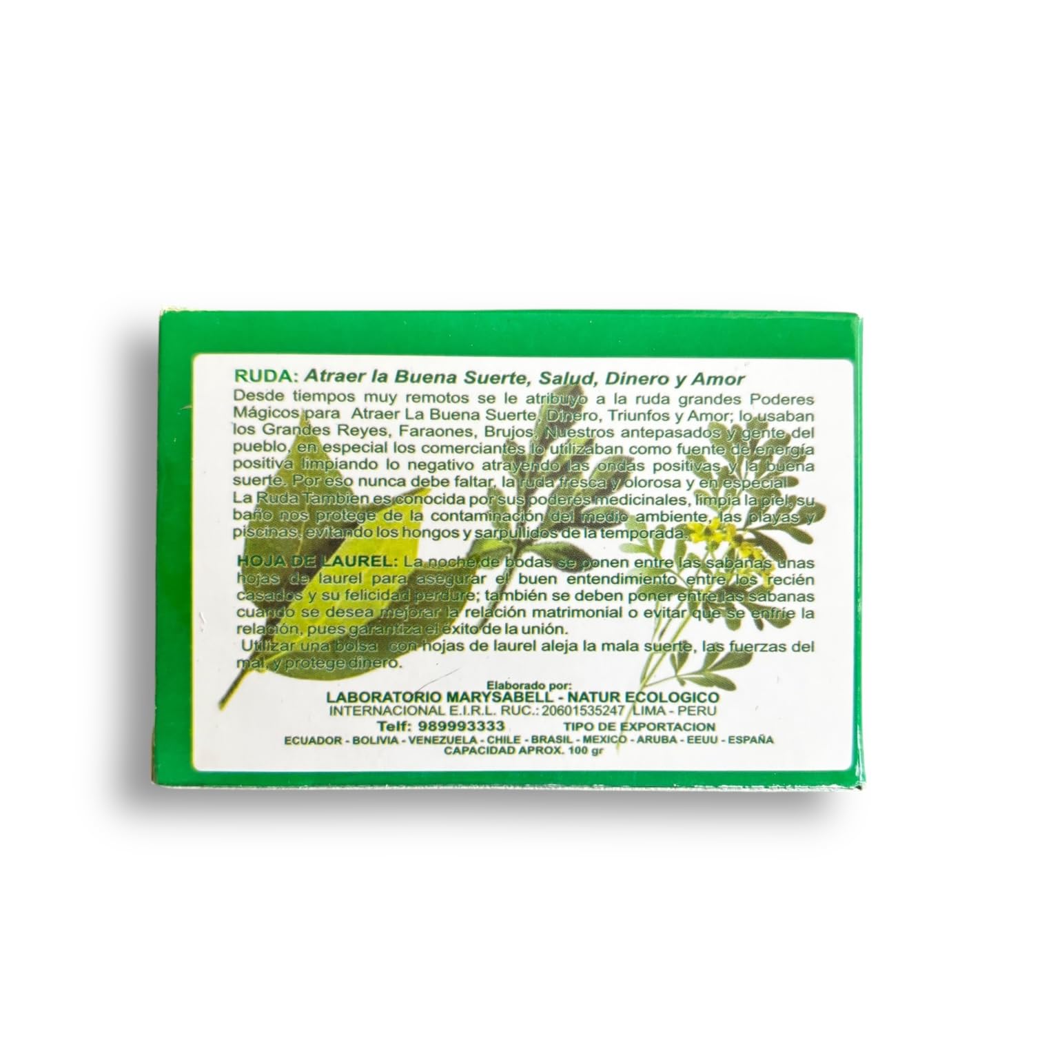 Zoeartcrafts jabon ruda laurel, ingrediente natural.