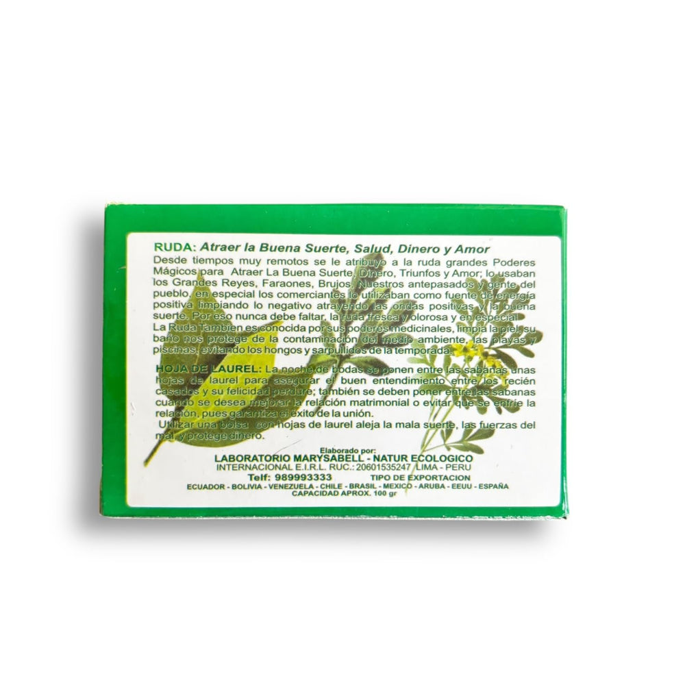 Zoeartcrafts jabon ruda laurel, ingrediente natural.