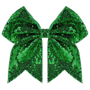 Lazo glitter grande Zolyco de 7 pulgadas para peinados llamativos y duraderos.