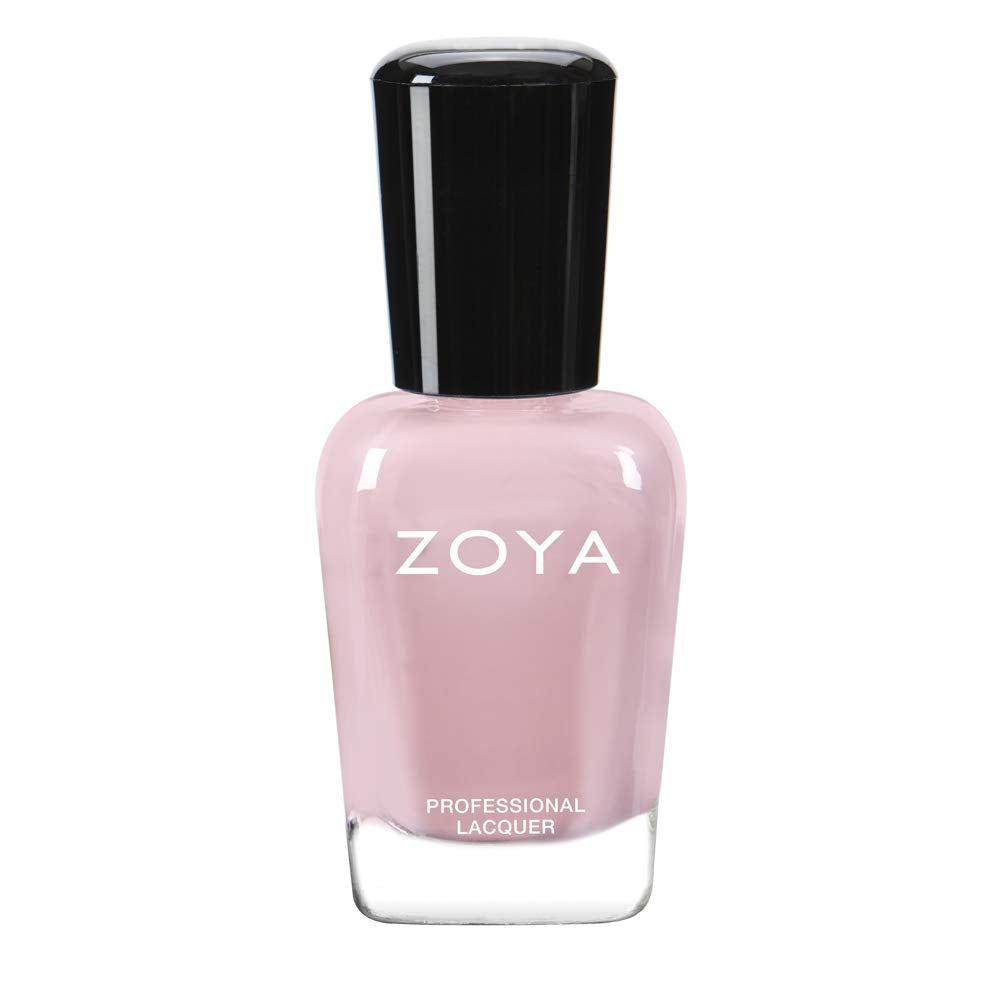 ZOYA Agnes esmalte cremoso rosado, acabado uniforme para uñas.