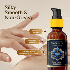 ZP.TECH Aceite moringa loto azul, cuidado de cuello y rostro