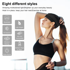 Ztomine bandas para cabello, vista lateral, ajuste cómodo durante yoga y running.