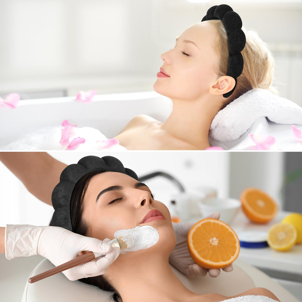 Ztomine diadema spa reutilizable para sesiones de belleza