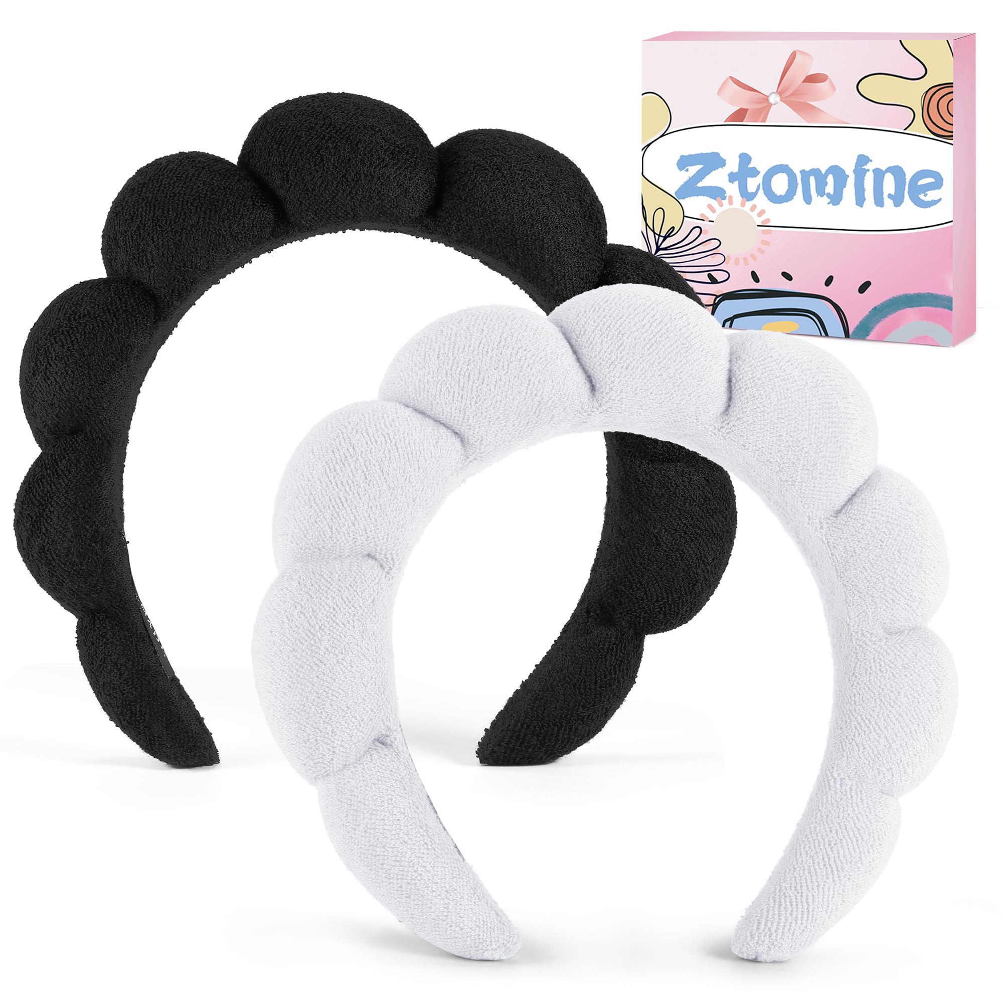 Ztomine Spa Headbands para spa con amigas, práctico complemento de belleza.