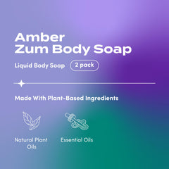 Zum Jabón Amber: burbujas ricas para limpieza suave y envolvente.