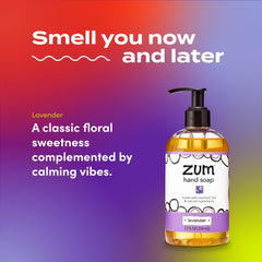 Zum Indigo Wild Jabon líquido para manos, aroma de lavanda que perfuma la cocina y el baño.