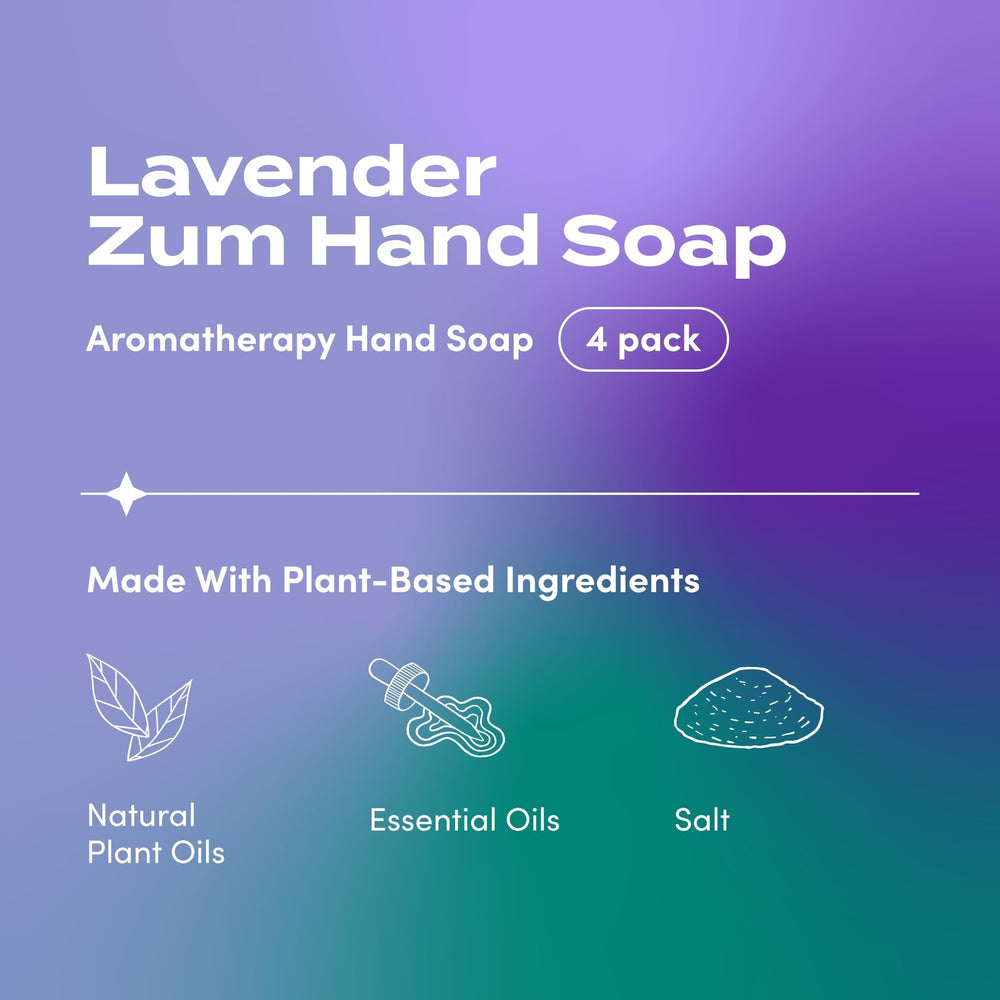 Zum Indigo Wild Jabon líquido para manos, espuma cremosa y aroma de lavanda.