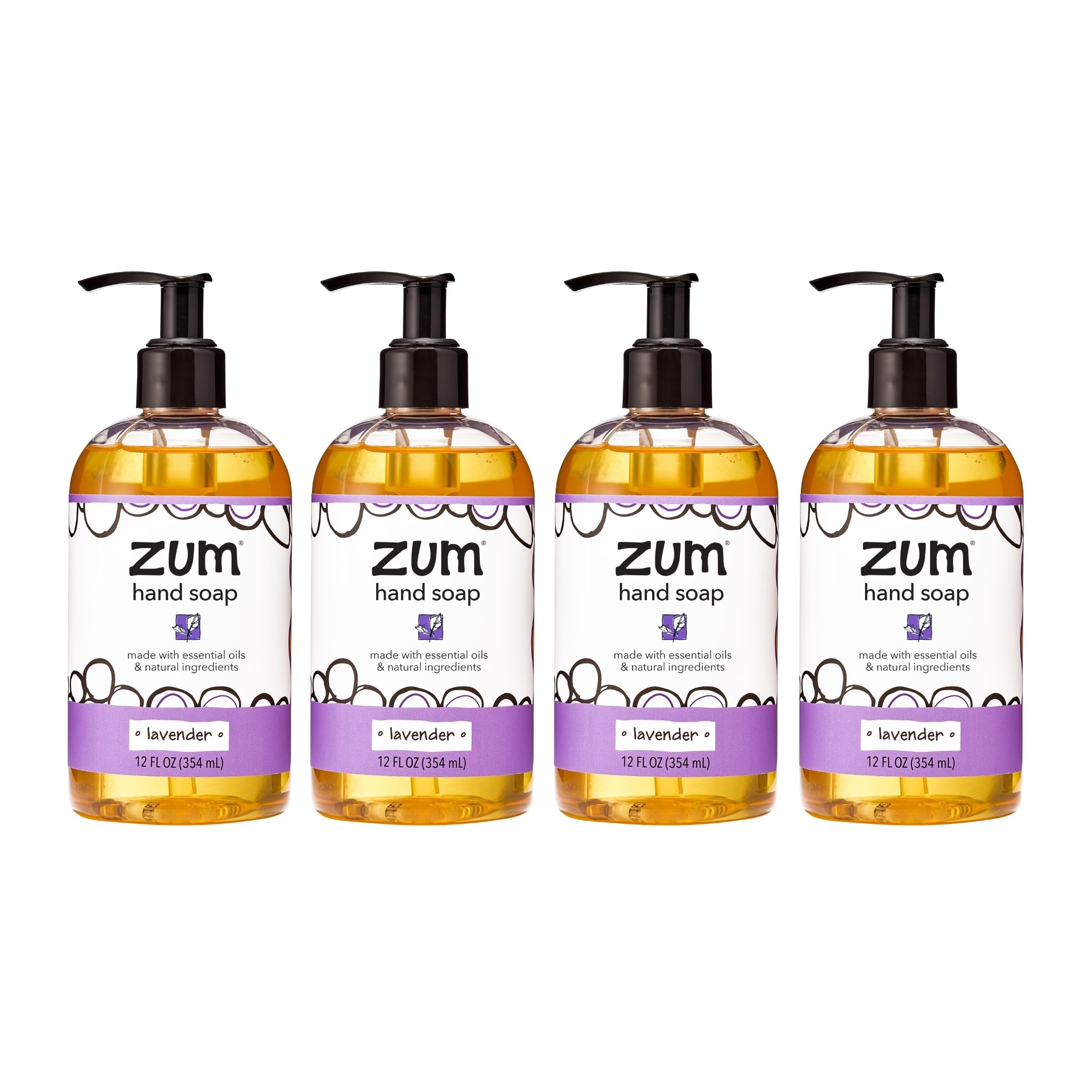 Zum Indigo Wild Jabon líquido para manos con dispensador, espuma suave para uso diario.