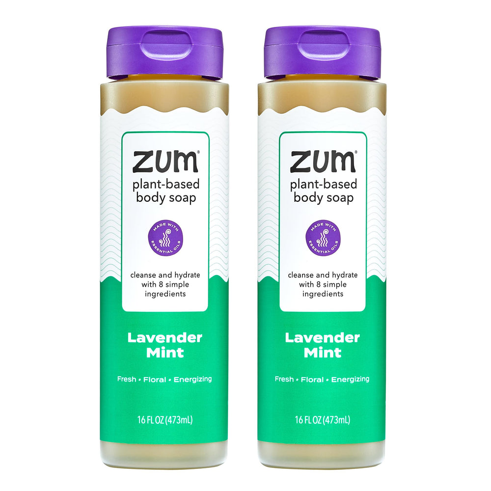 Zum Jabon Cuerpo Lavanda Menta: botella frontal para ducha diaria.