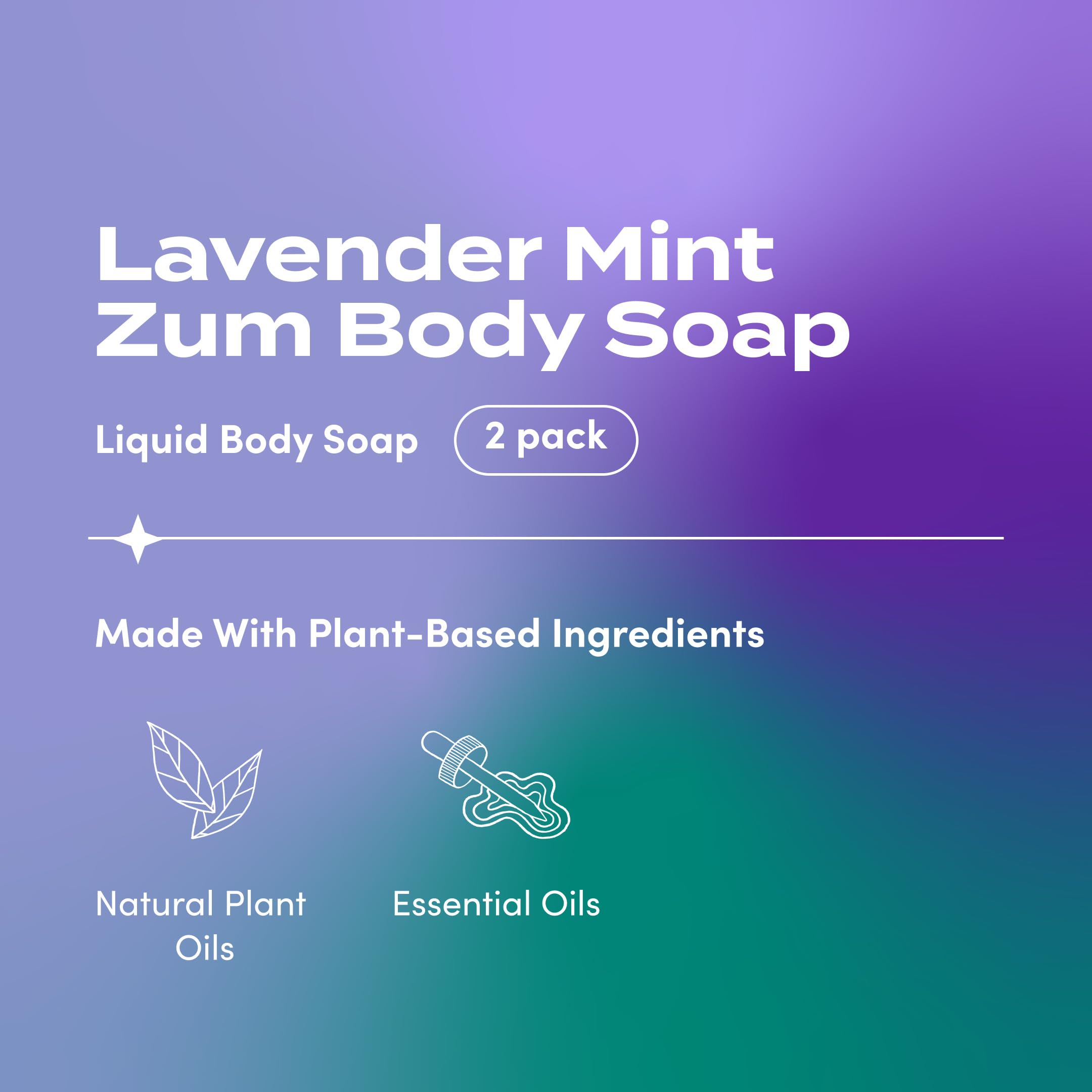 Zum Jabon Cuerpo Lavanda Menta: espuma cremosa para limpieza suave.