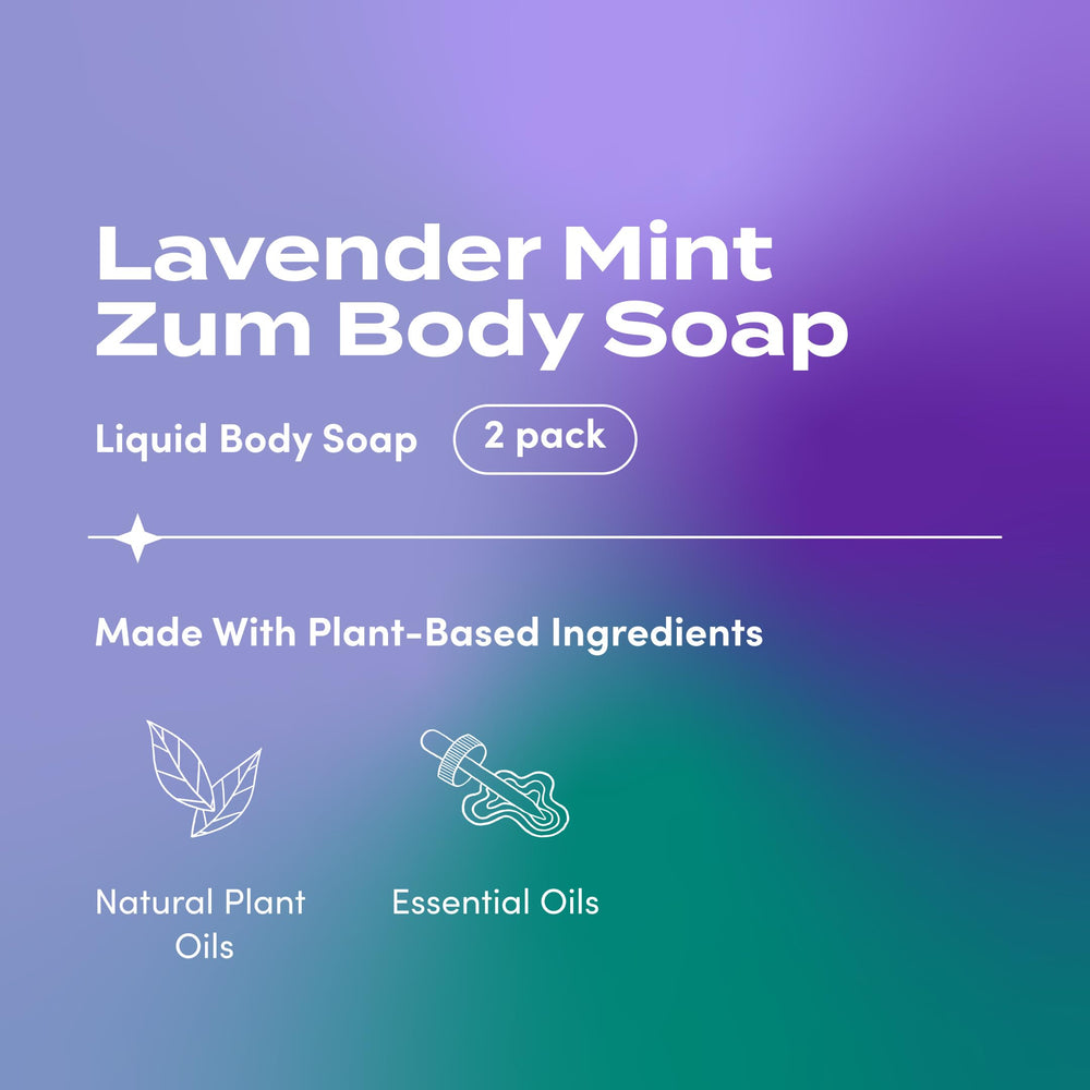 Zum Jabon Cuerpo Lavanda Menta: espuma cremosa para limpieza suave.