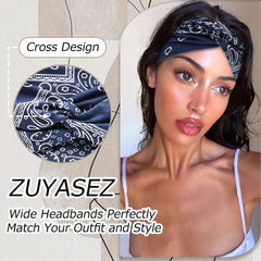 ZUYASEZ banda turbante estilo para looks rápidos y cómodos