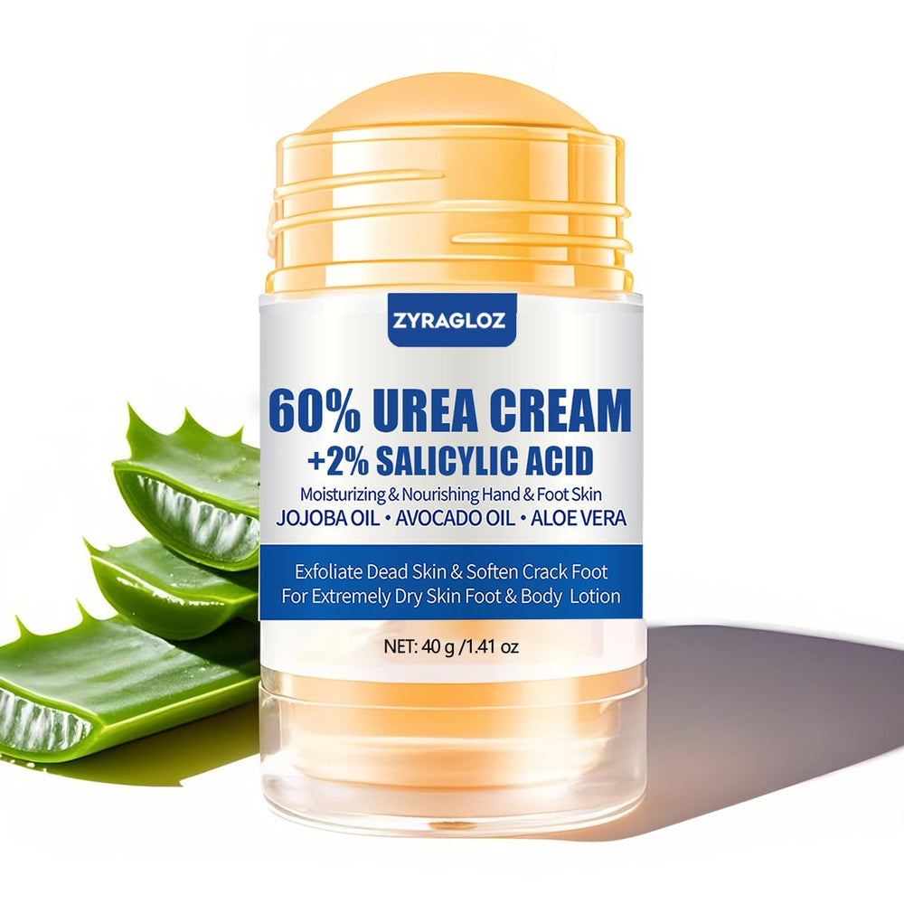 ZyraGloz Barra-Crema Urea 60% y Salicílico 2% para pies secos